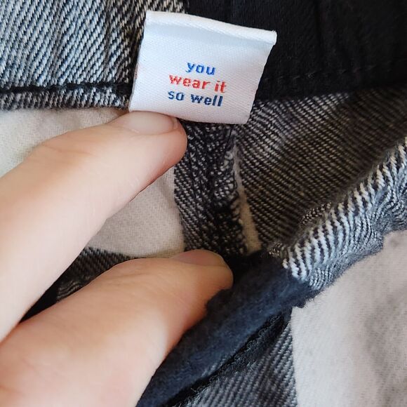 Old Navy‎ Flannel Jogger Lounge Pants Adult black 3XL Plaid Drawstring Elastic - Picture 8 of 11